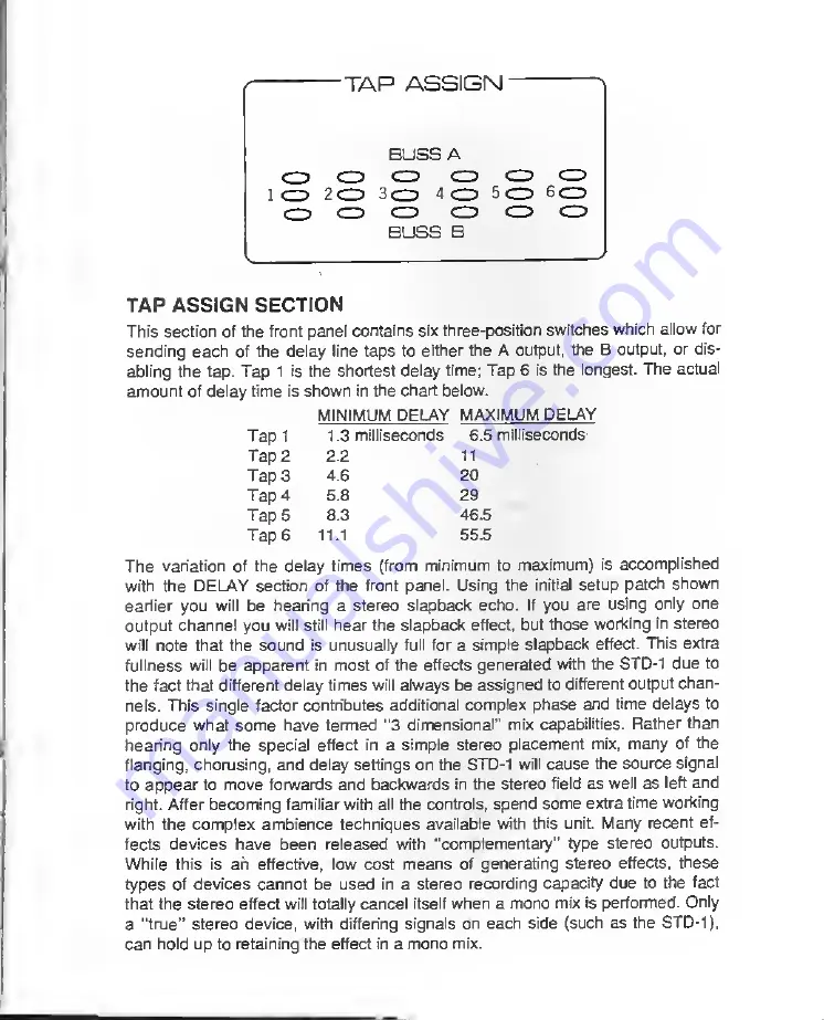 A/DA STD-1 Owner'S Manual Download Page 10