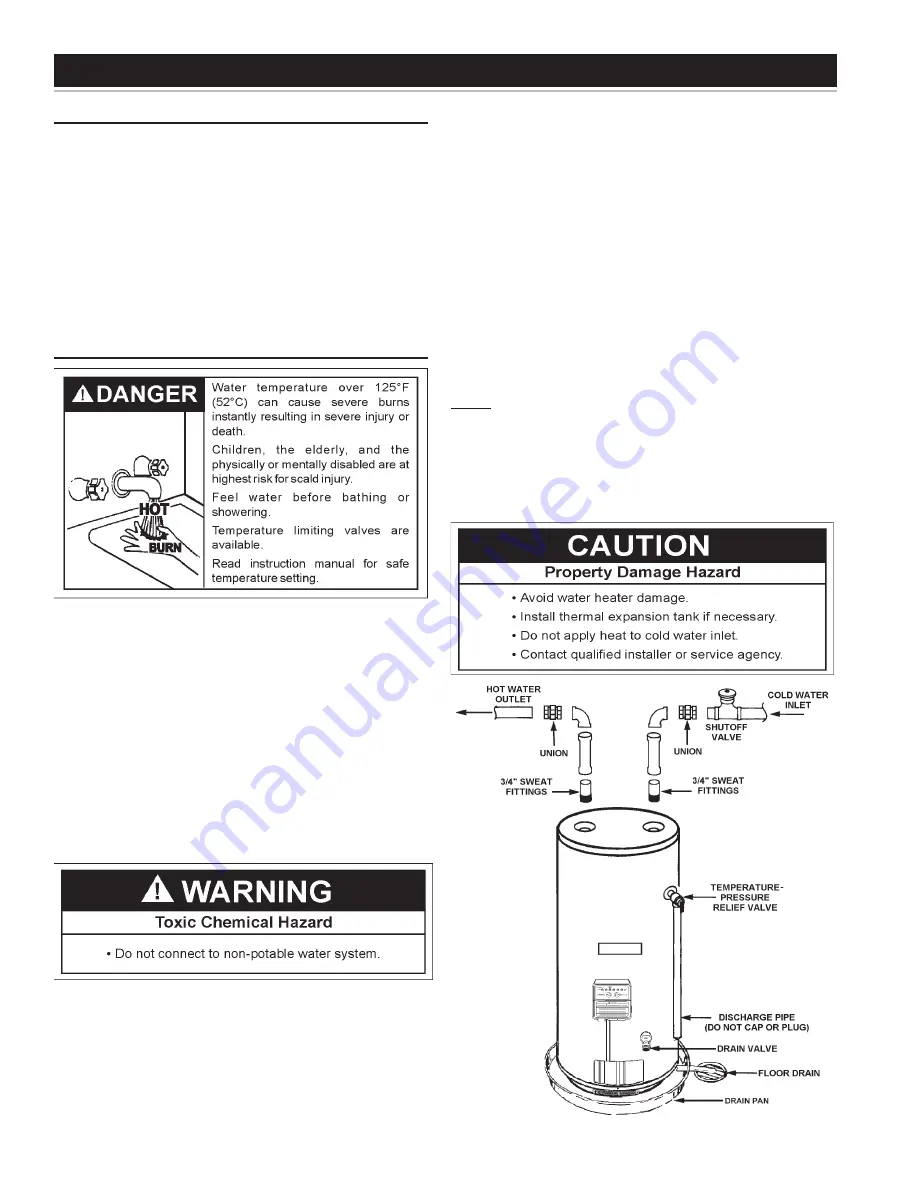 A.O. Smith RESIDENTIAL GAS WATER HEATER Скачать руководство пользователя страница 12