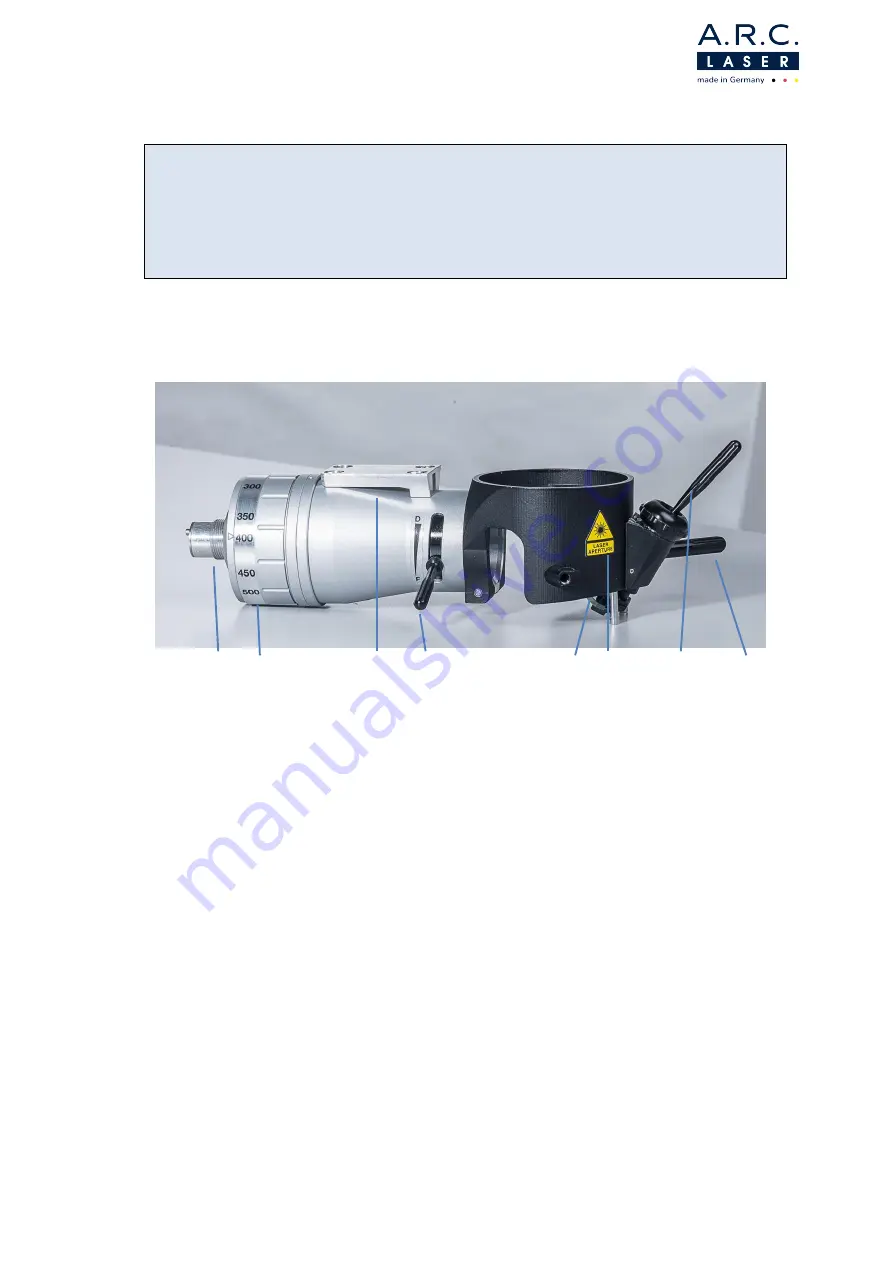 A.R.C. Laser C-Pro User Manual Download Page 24