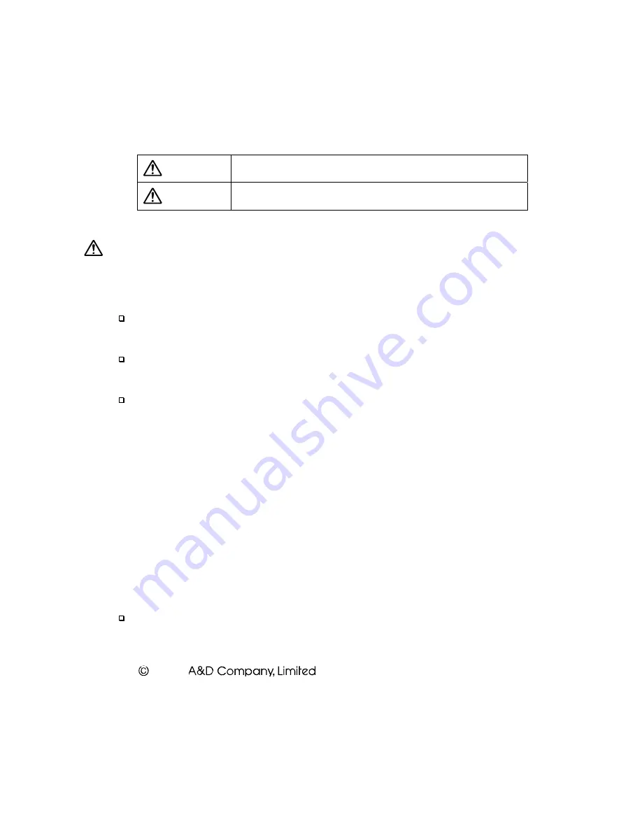 A&D MC Series Instruction Manual Download Page 2