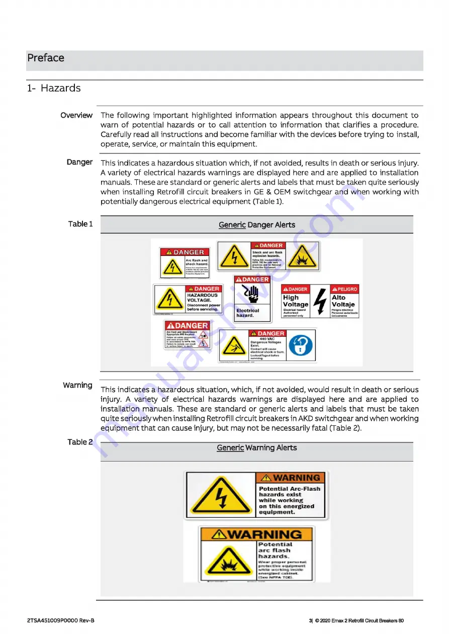 ABB AKR30S-800A Installation And Maintenance Manual Download Page 3