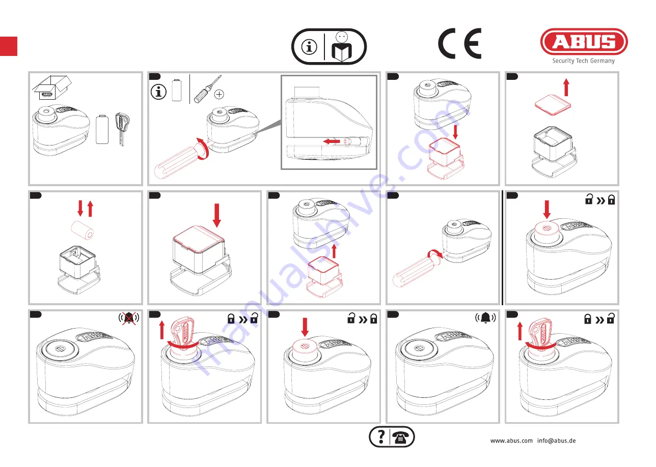 Abus 275A Quick Manual Download Page 1