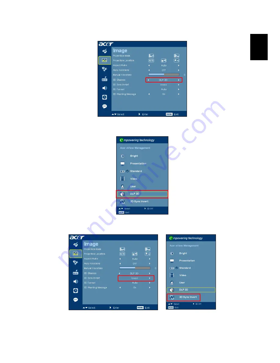 Acer P1203PB Series Quick Manual Download Page 9