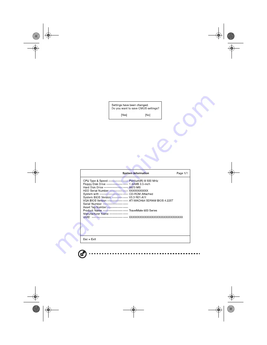 Acer TravelMate 602 User Manual Download Page 111