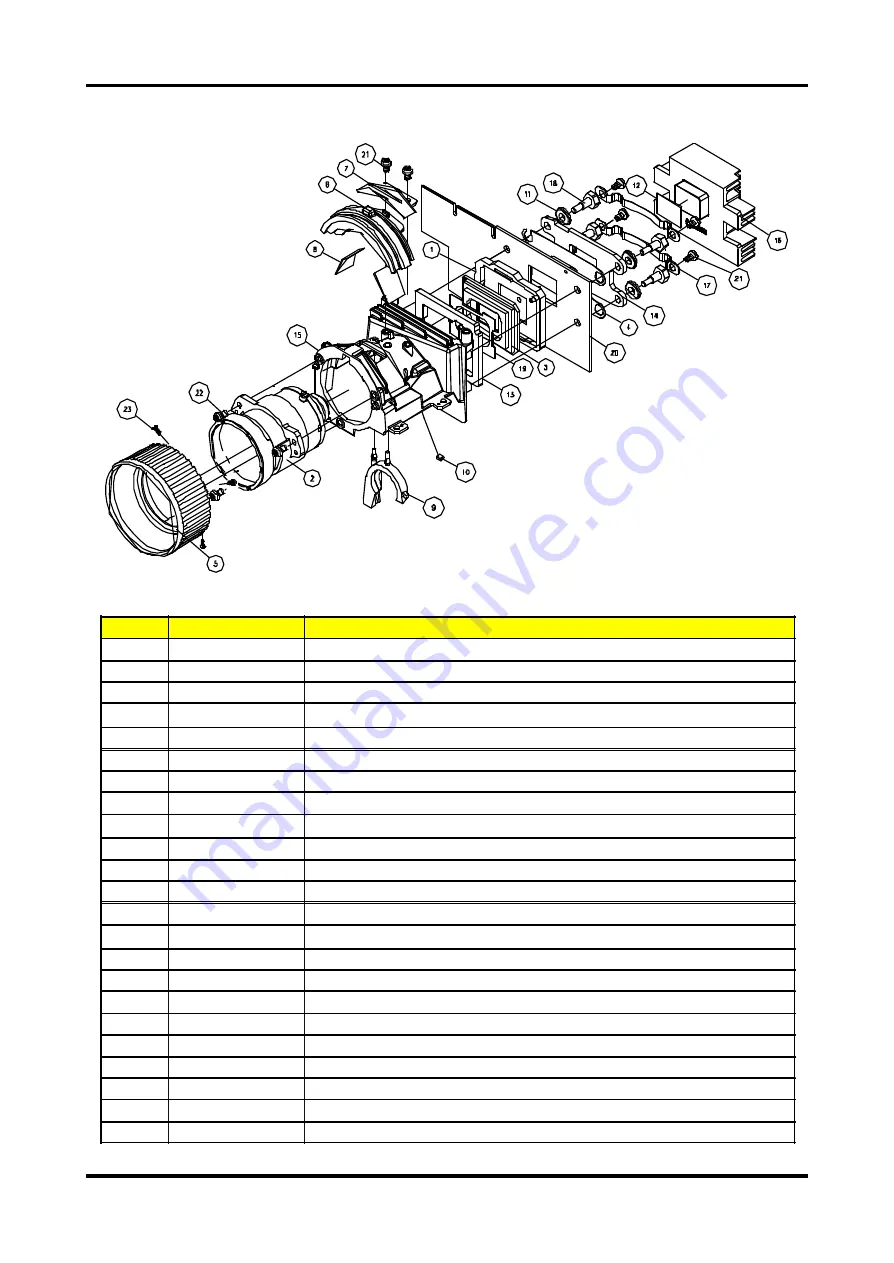 Acer XD1150 Series Service Manual Download Page 74