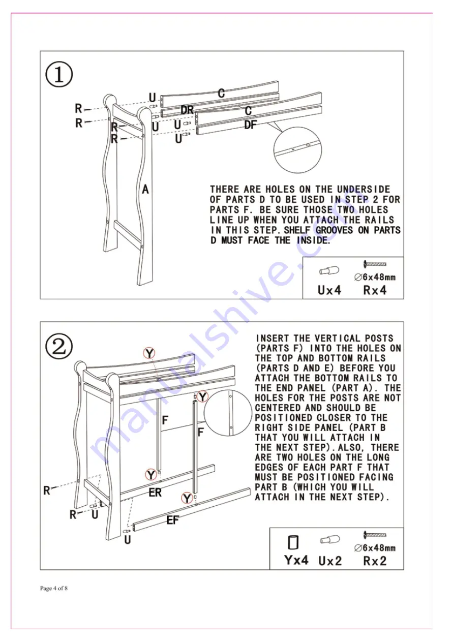 Badger Basket 02400 Assembly Instructions Manual Download Page 4