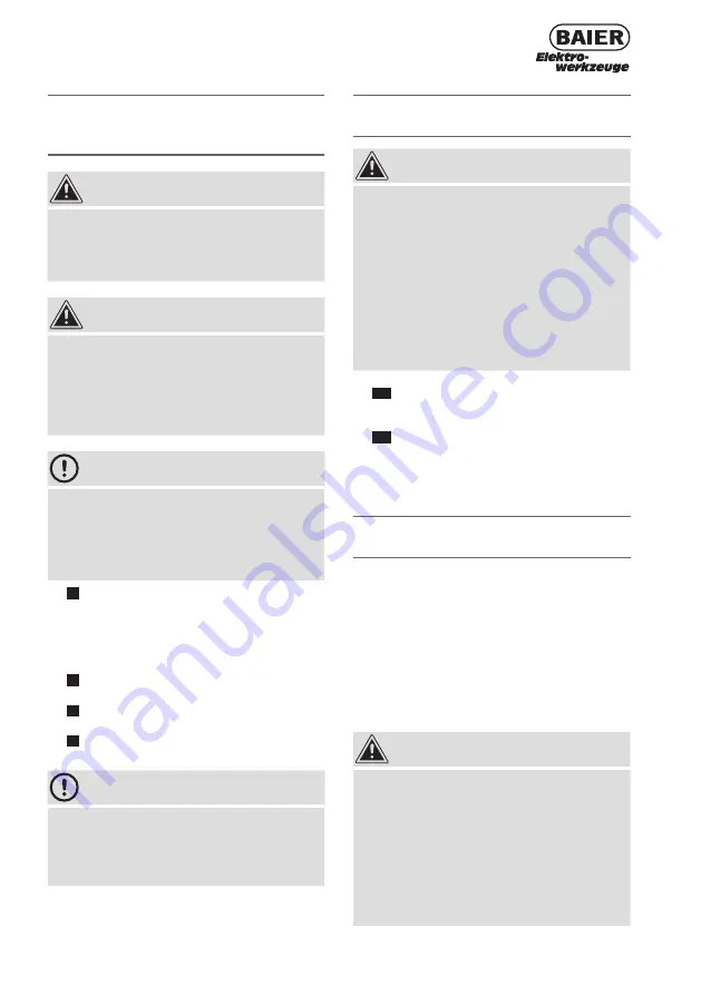 Baier Elektrowerkzeuge BDB 819 Скачать руководство пользователя страница 61