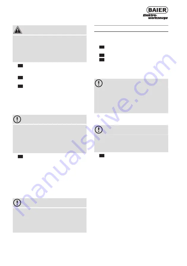 Baier Elektrowerkzeuge BDB 819 Скачать руководство пользователя страница 105