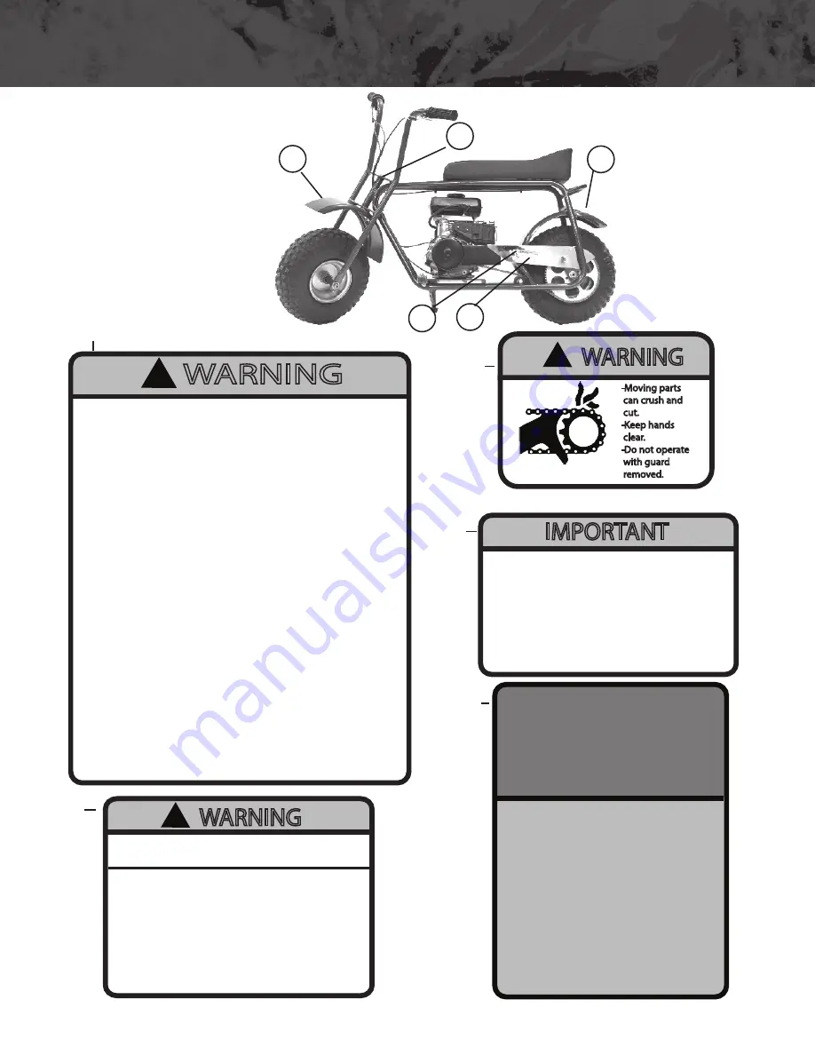 Baja motorsports DB30 Mini Bike Owner'S Manual Download Page 8