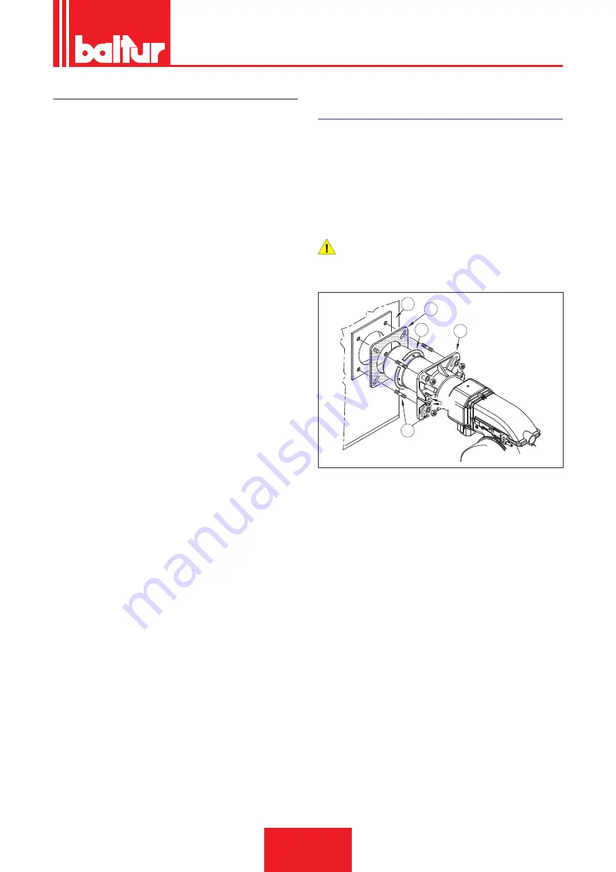 baltur TBG 45 Installation, Use And Maintenance Instruction Manual Download Page 13