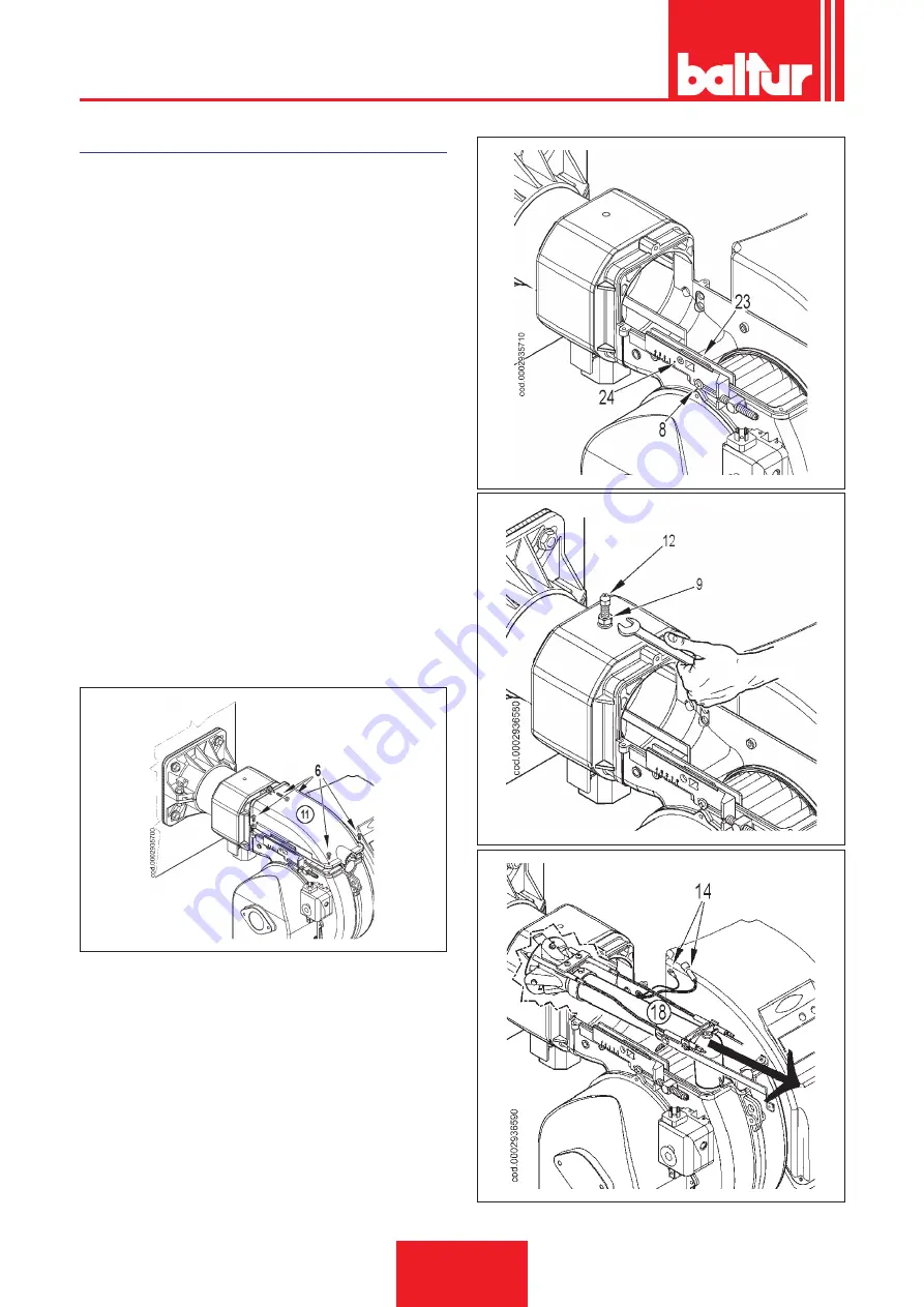 baltur TBG 45 Installation, Use And Maintenance Instruction Manual Download Page 54