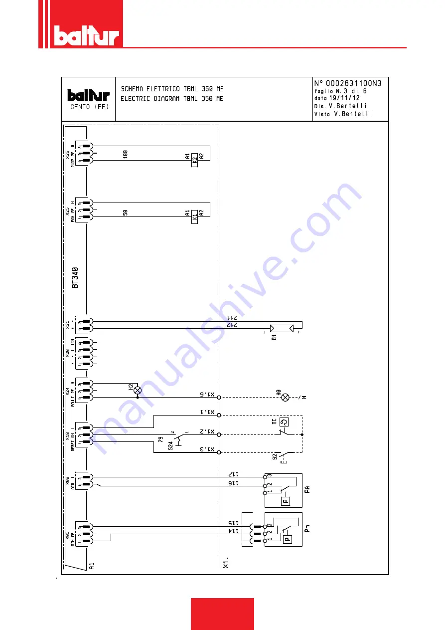 baltur TBML 350 ME Installation, Use And Maintenance Instruction Manual Download Page 87