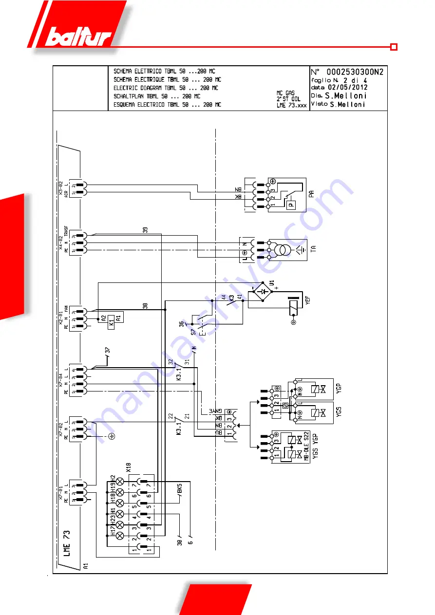 baltur TBML 80 MC Original Instructions Manual Download Page 170