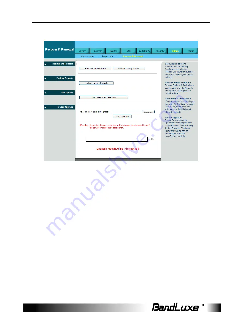 BandLuxe R300 Series User Manual Download Page 46