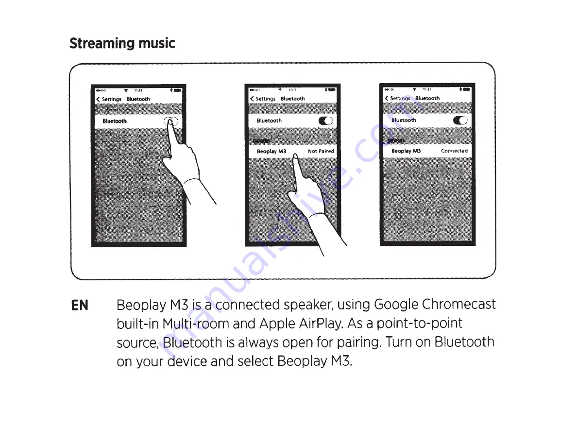 B&O Play Beoplay M3 Quick Start Manual Download Page 4