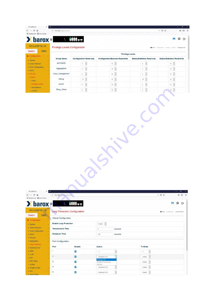 Barox L Series Operating Instructions Manual Download Page 14