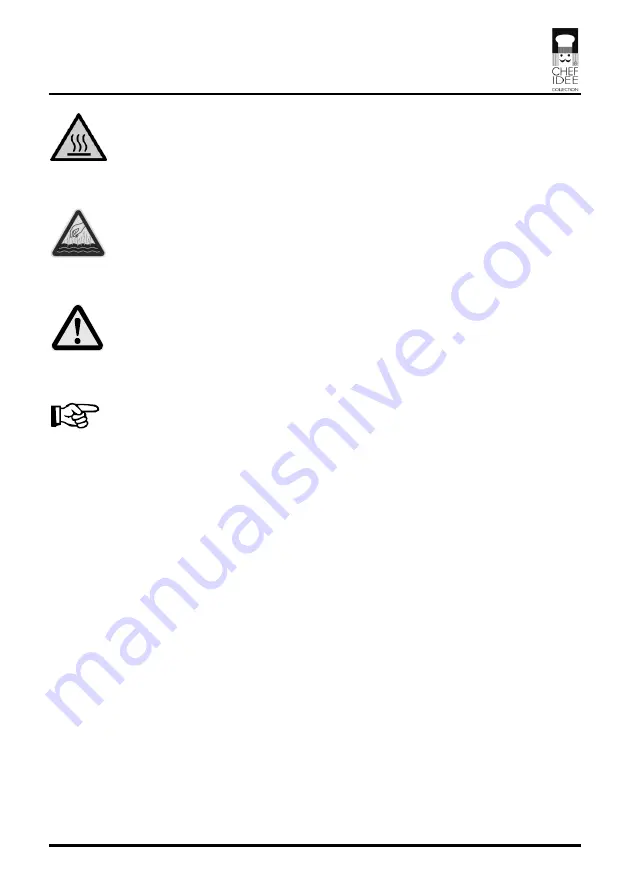 Bartscher CHEF IDEE CI300E Instruction Manual Download Page 4