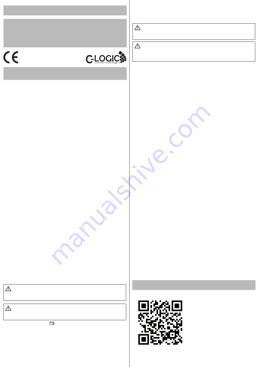 C-LOGIC 810 Instruction Manual Download Page 1