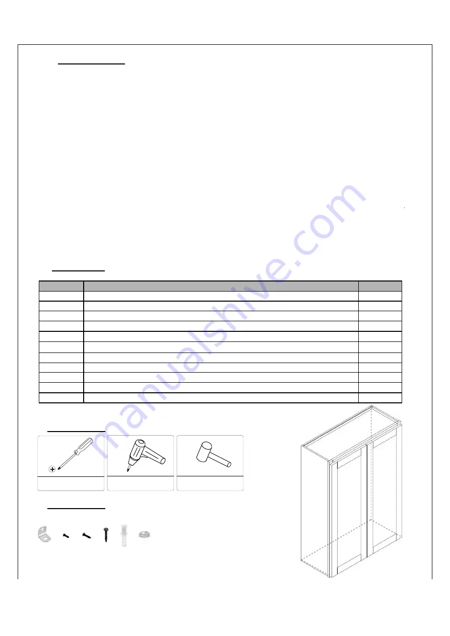 CABINETS TO GO Friendly & Myers WC1212 Assembly Instructions Download Page 2