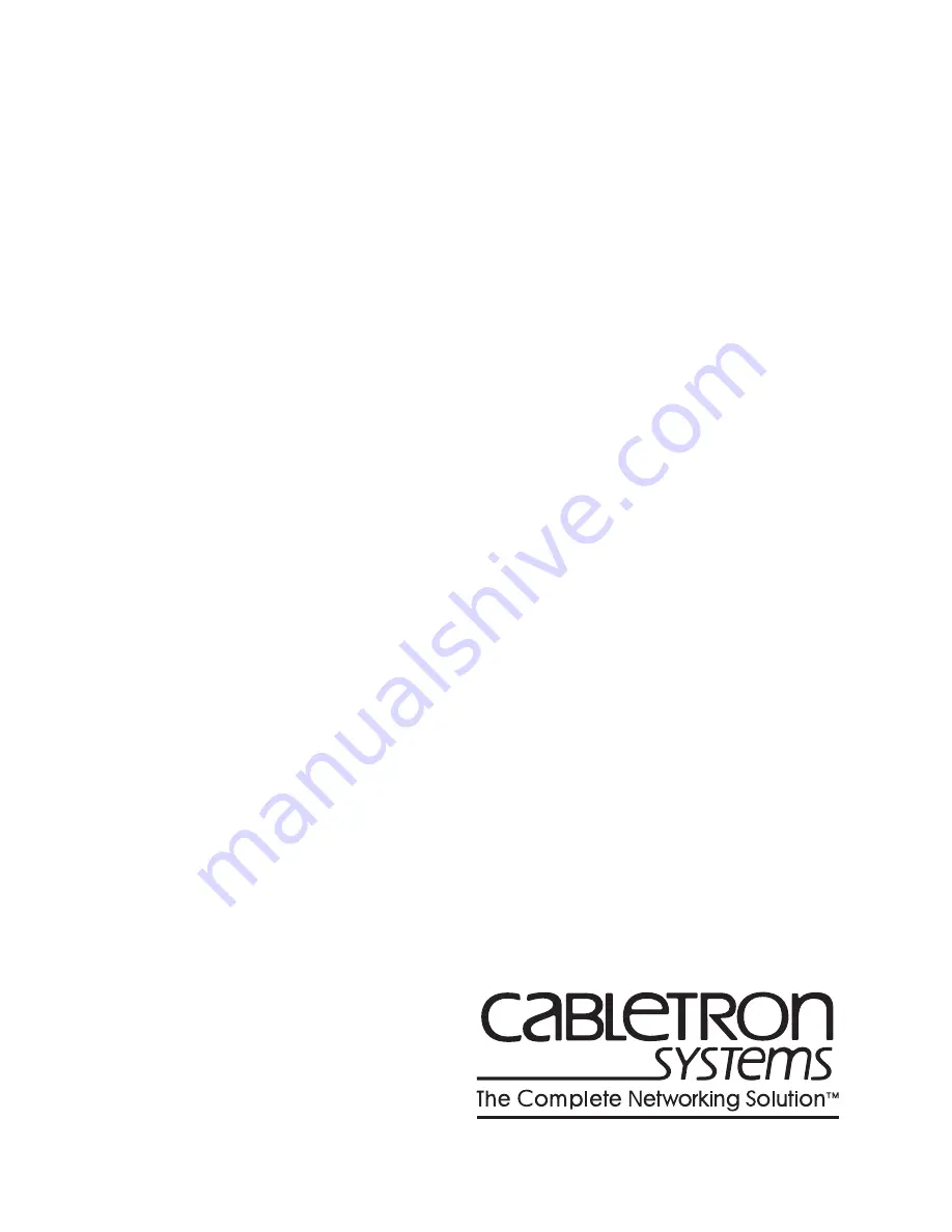 Cabletron Systems 9F241-12 Appendix Download Page 1