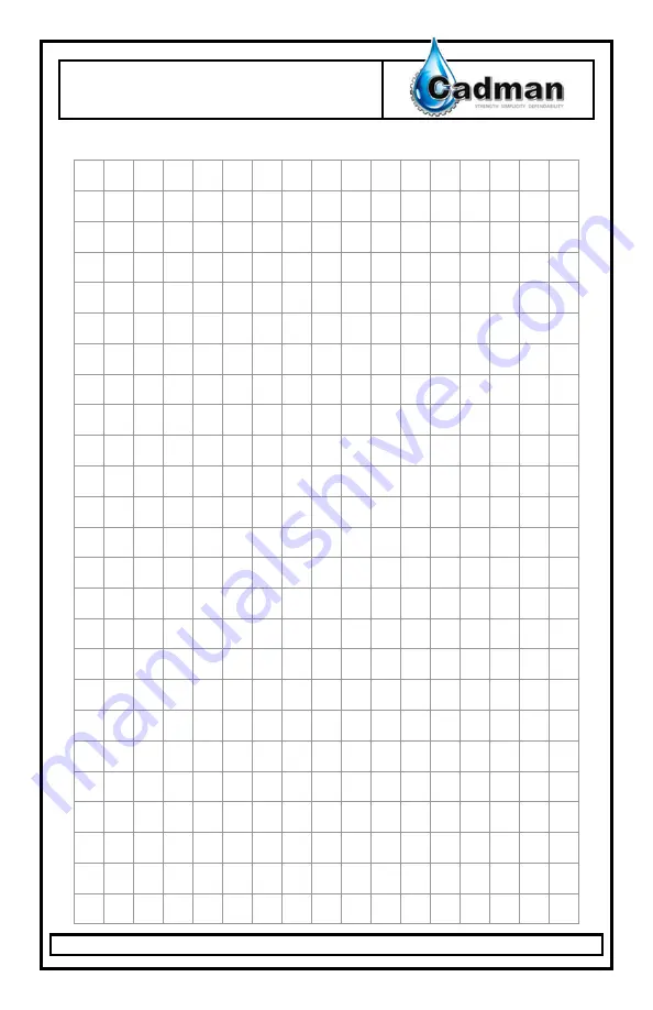 Cadman 1100 Operator'S Manual Download Page 31