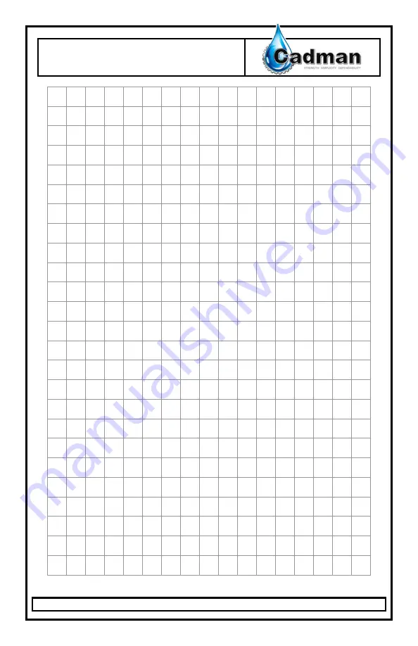 Cadman 1100 Operator'S Manual Download Page 67