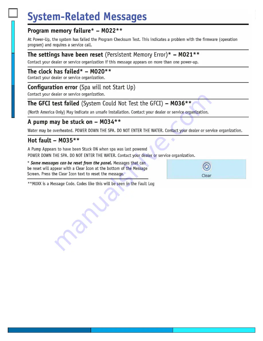 Cal Spas SWIM Owner'S Manual Download Page 26