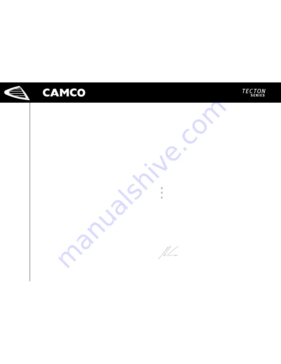 Camco P Series Скачать руководство пользователя страница 7