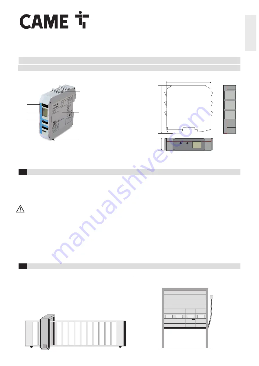CAME ECN3F242 Скачать руководство пользователя страница 1