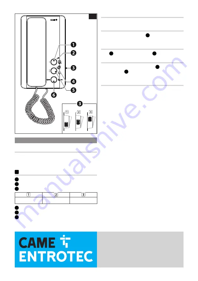 CAME ENTROTEC ED5 Manual Download Page 4