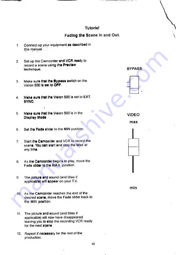 Camlink VISION 500 Instruction Manual Download Page 35