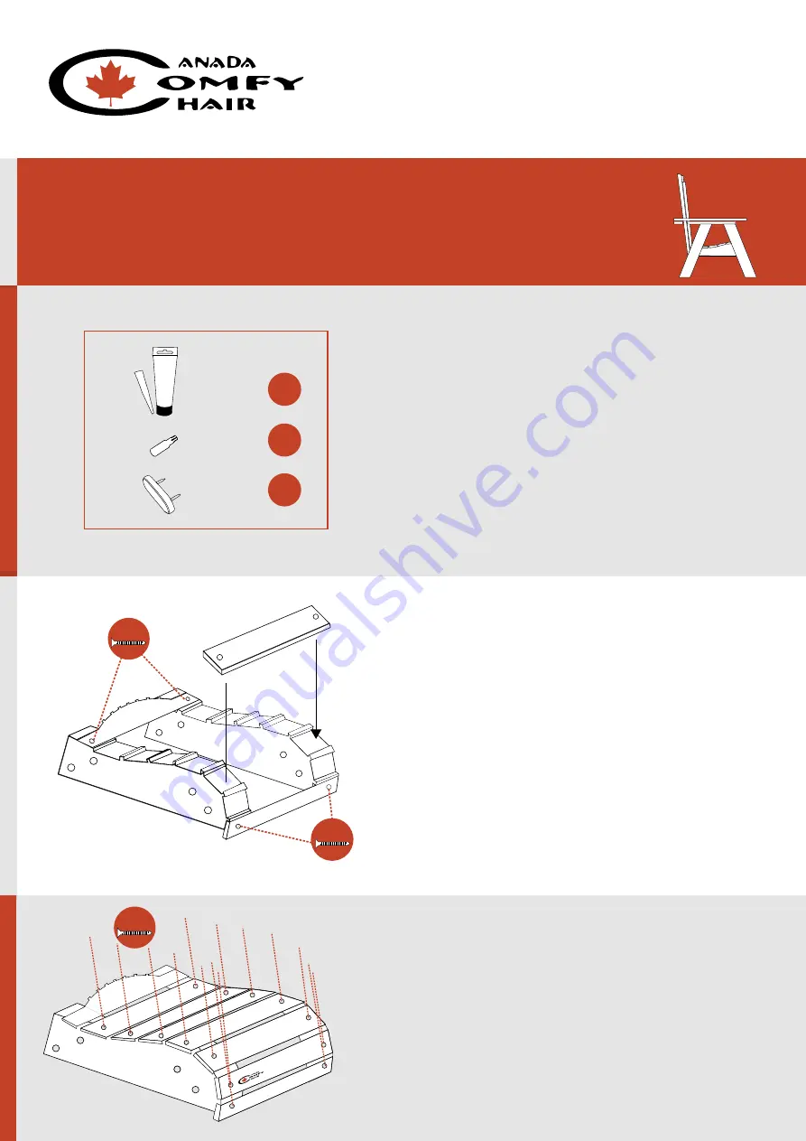 Canada Comfy Chair Wood Dining Chair CDC 800 Quick Start Manual Download Page 2