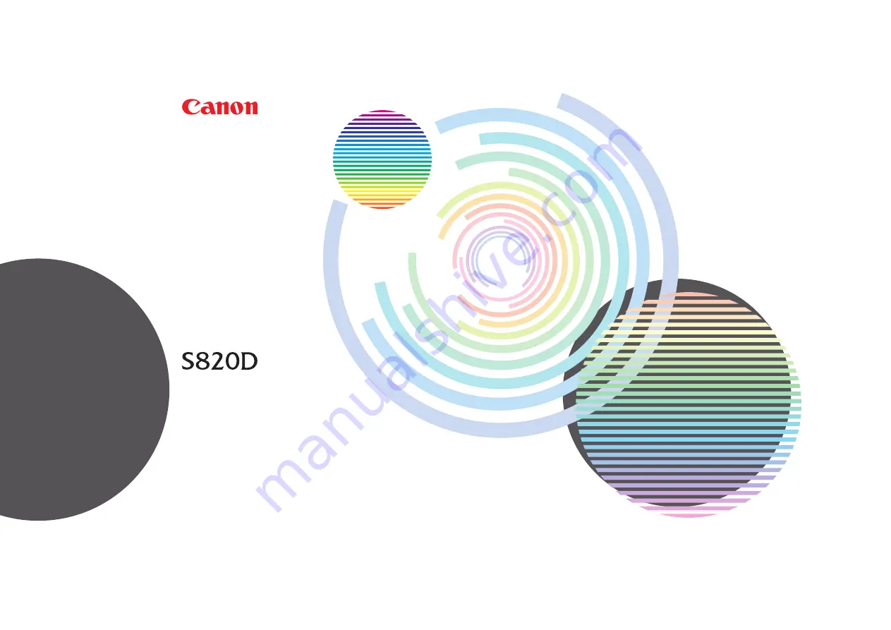 Canon BJC-S820D Скачать руководство пользователя страница 1