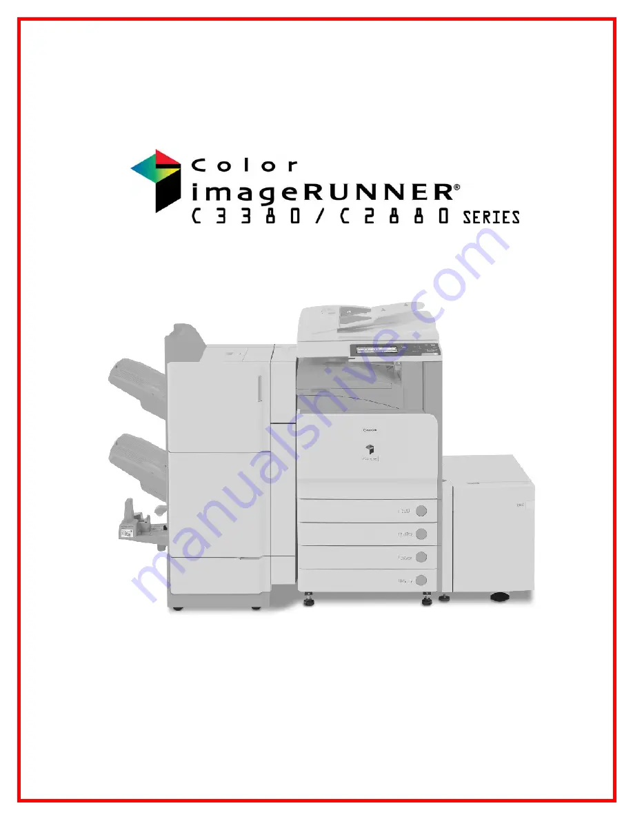 Canon Color imageRUNNER C3380 Series Service Manual Download Page 1