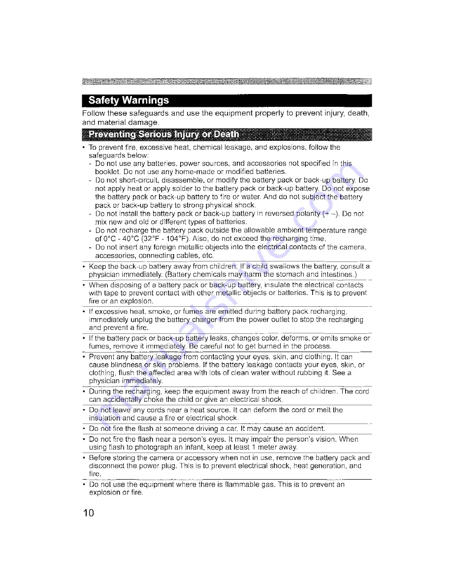 Canon EOS DIGITAL REBEL XTi Instruction Manual Download Page 10