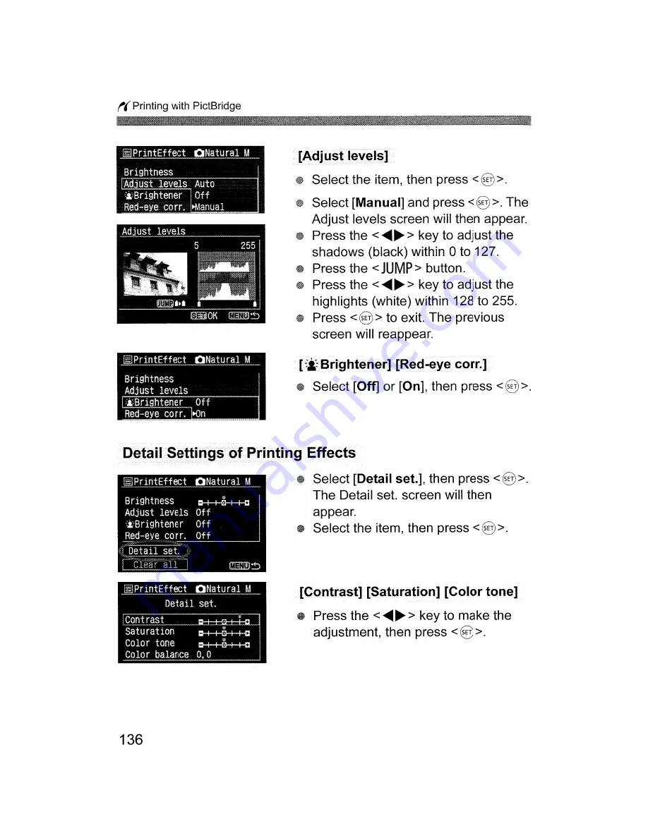 Canon EOS DIGITAL REBEL XTi Instruction Manual Download Page 136