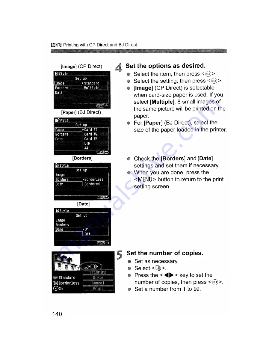 Canon EOS DIGITAL REBEL XTi Instruction Manual Download Page 140