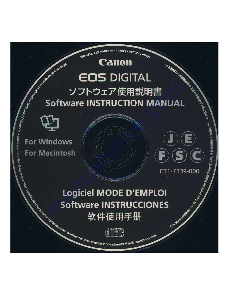 Canon EOS DIGITAL REBEL XTi Instruction Manual Download Page 215