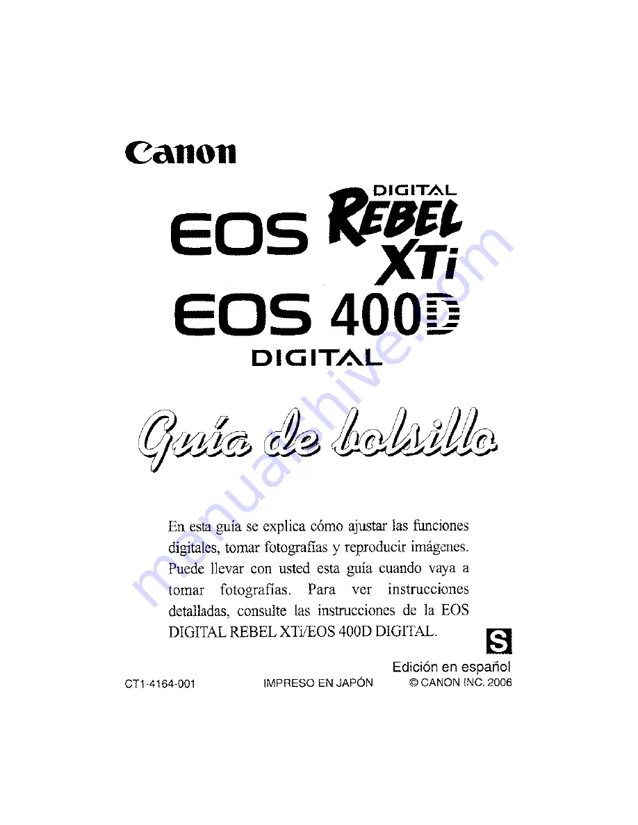 Canon EOS DIGITAL REBEL XTi Instruction Manual Download Page 220