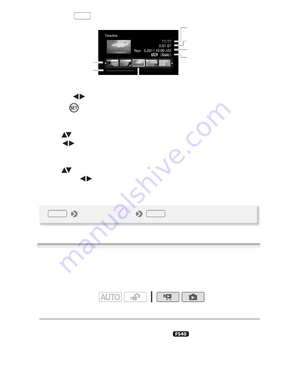 Canon FS400 Quick Manual Download Page 109