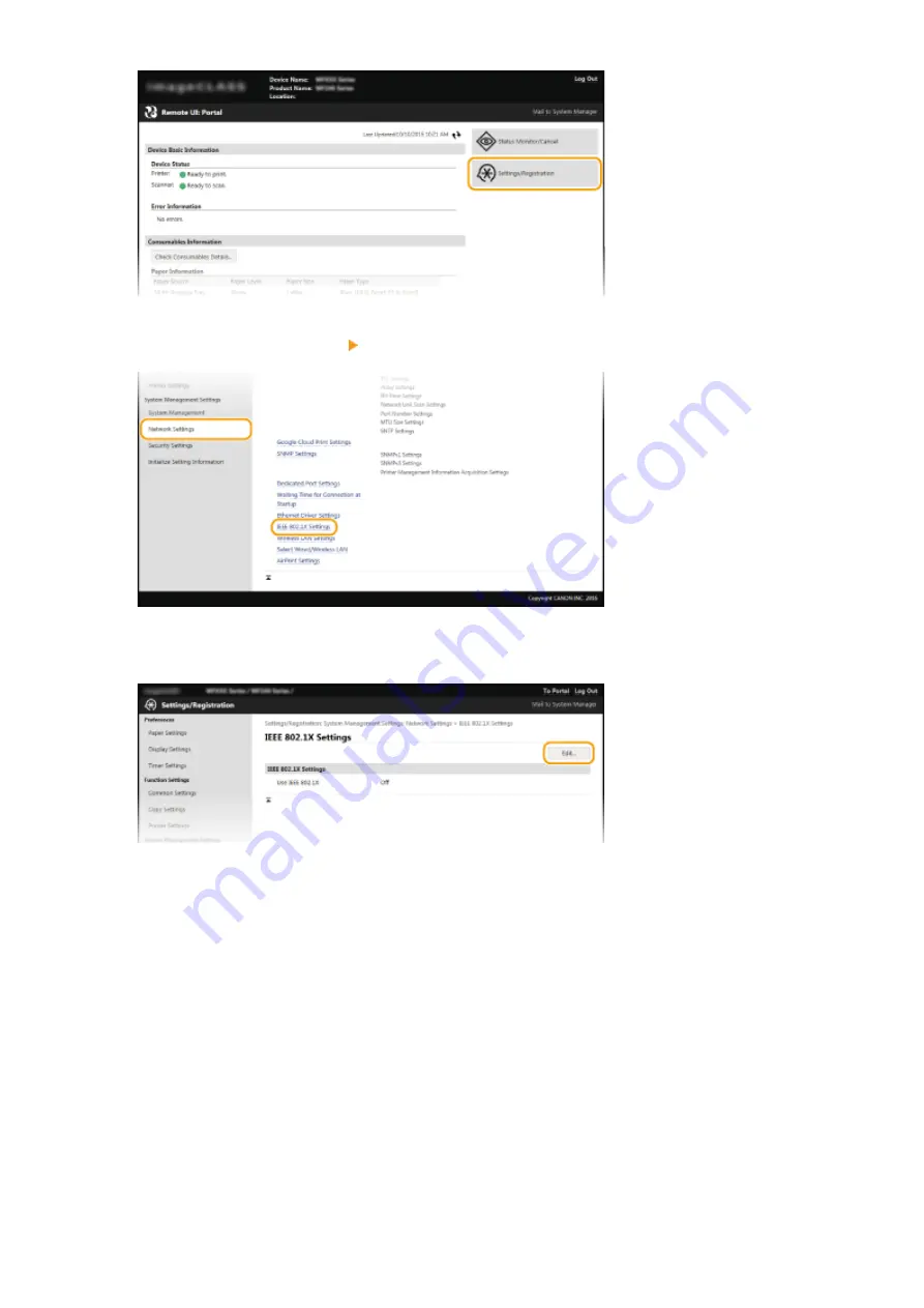 Canon imageclass MF244DW User Manual Download Page 259