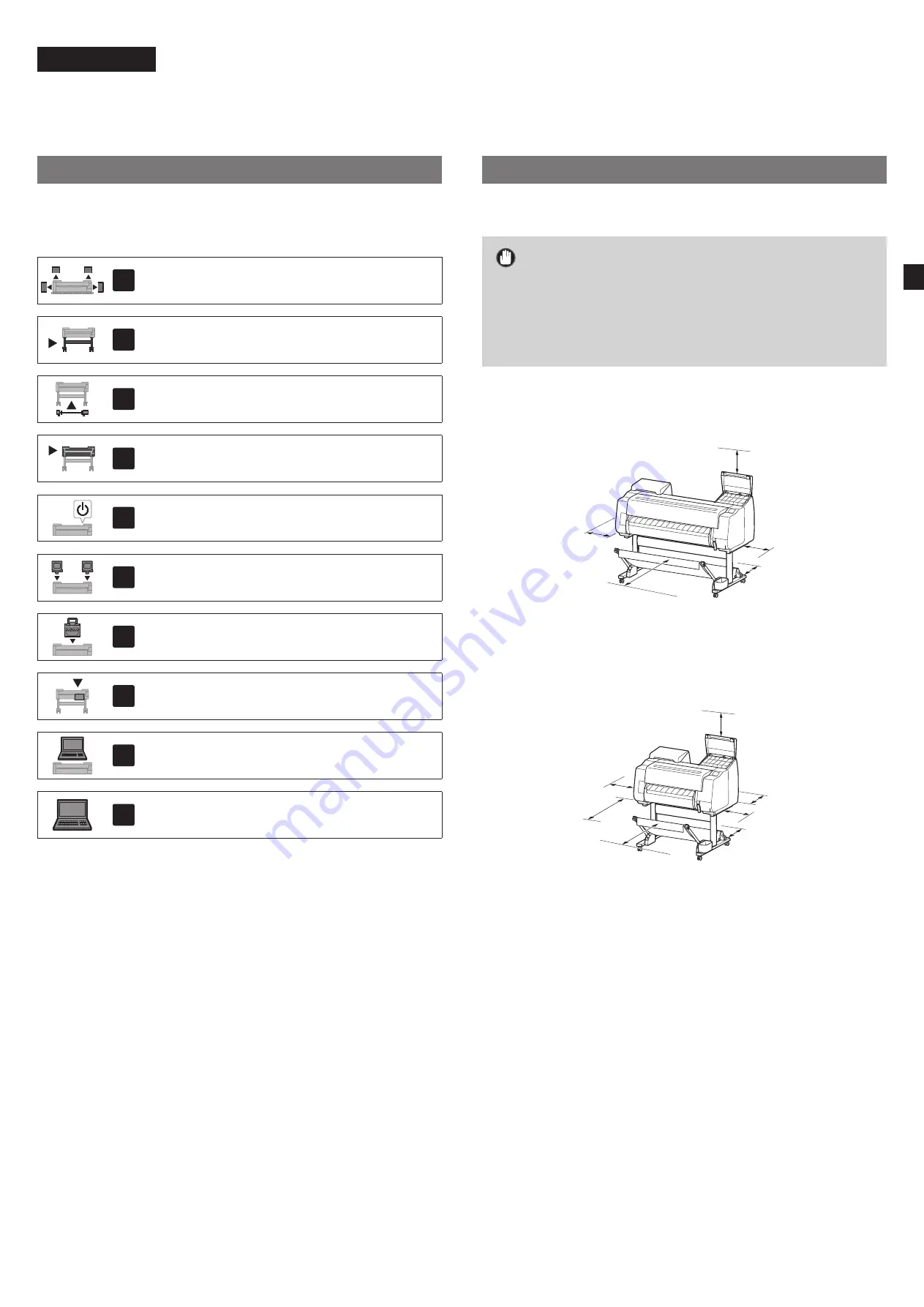 Canon imagePROGRAF GP-540 Setup Manual Download Page 3