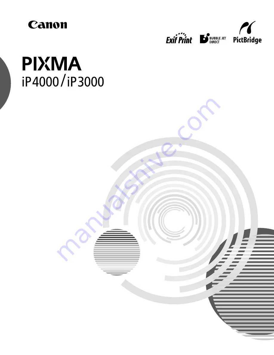 Canon iP3000 - PIXMA Photo Printer Скачать руководство пользователя страница 1