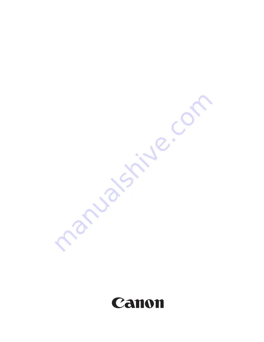 Canon L120 Series Service Manual Download Page 1