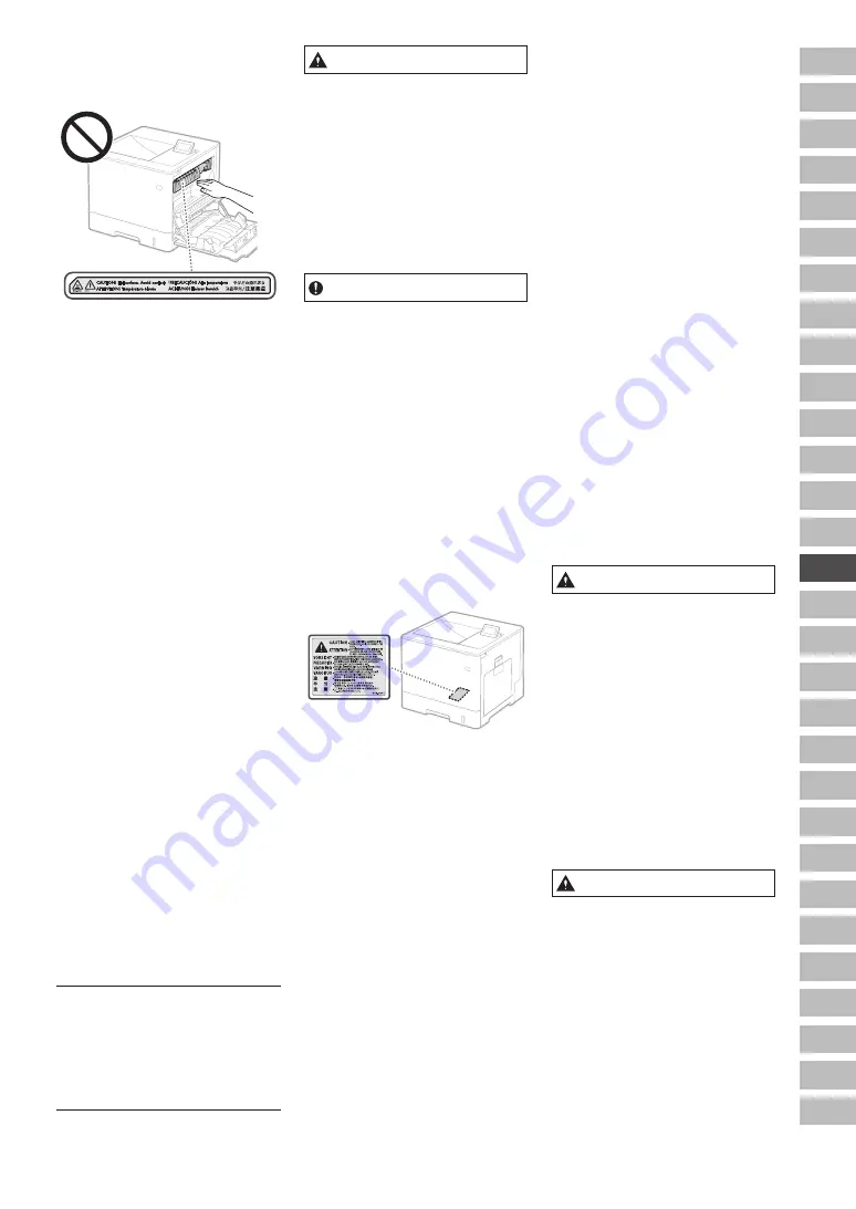 Canon LBP722Cdw Important Safety Instructions Manual Download Page 57