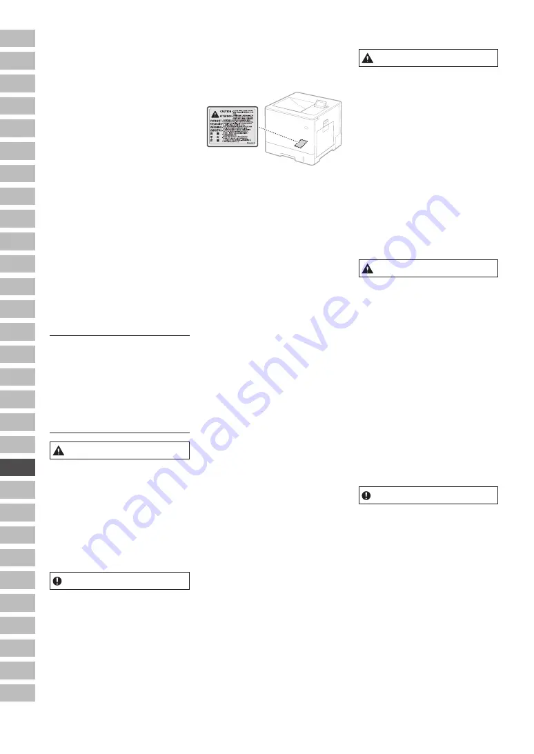 Canon LBP722Cdw Important Safety Instructions Manual Download Page 76