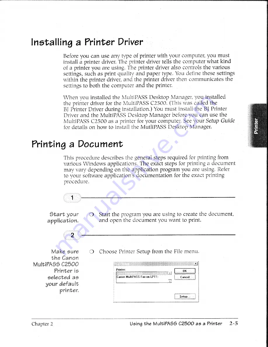 Canon MultiPASS C2500 User Manual Download Page 42