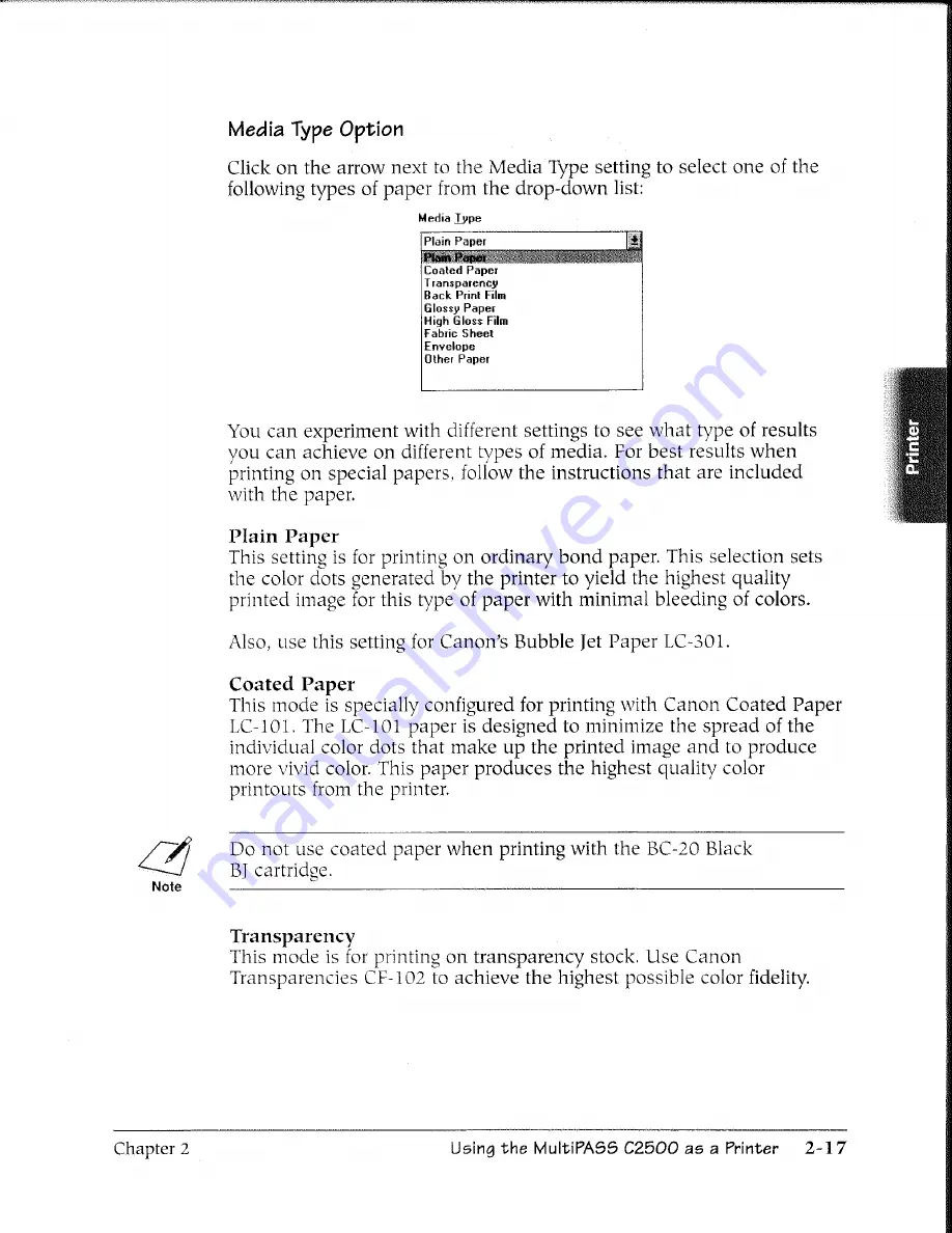 Canon MultiPASS C2500 User Manual Download Page 54