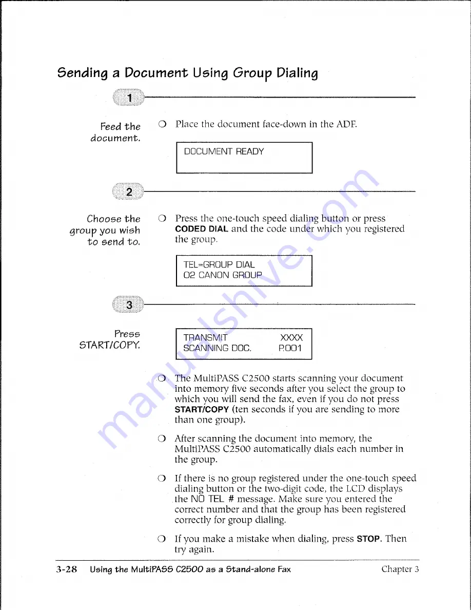 Canon MultiPASS C2500 User Manual Download Page 101