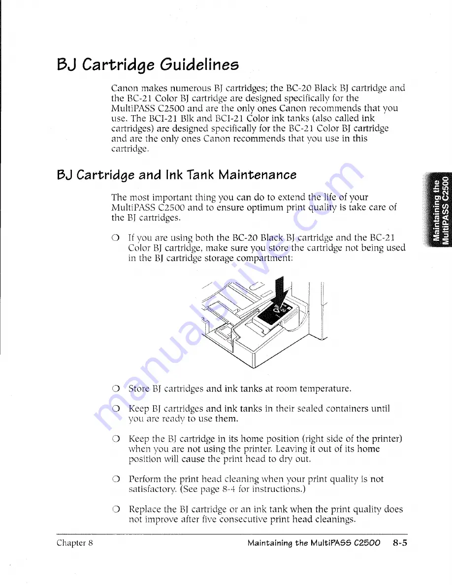 Canon MultiPASS C2500 User Manual Download Page 212